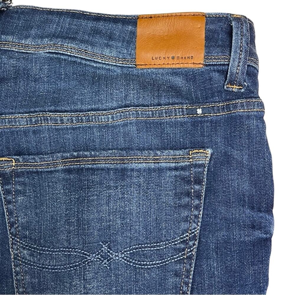 Lucky Brand Georgia Boyfriend jeans denim dark blue stretch size 22W - Picture 4 of 7